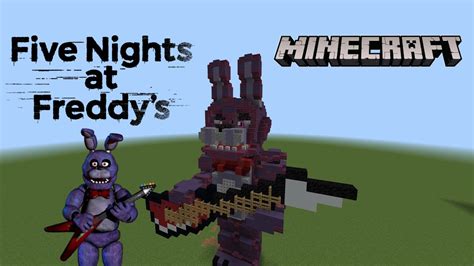 Bonnie Statue Tutorial Five Nights At Freddys 1 Minecraft