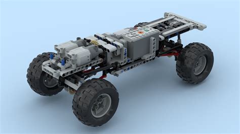 Simple LEGO Technic Trial Chassis 4x4 Free Instruction YouTube