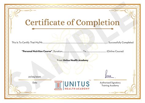 Personal Nutrition Courses, Personal Training & Nutrition Courses
