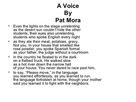 A Voice Poem By Pat Mora Luther