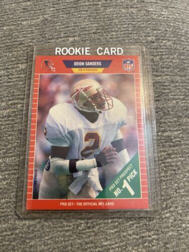 Pro Set Deion Sanders Rookie Card Ebay