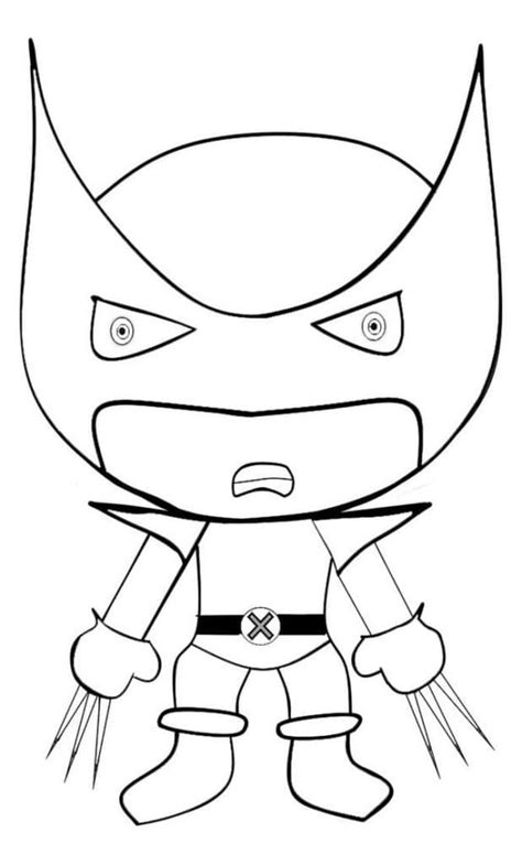 Dibujos De Wolverine Para Colorear