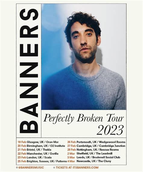 BANNERS Perfectly Broken Tour 2023 27 February 2023 Cambridge