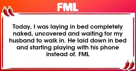 Today I Was Laying In Bed Completely Naked Uncovered And Waiting FML