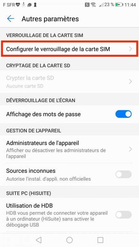 Diaporama Huawei P Comment Changer Le Code Pin De Votre Carte Sim