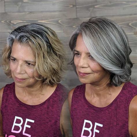 What Hair Color Blends With Gray At Esther Cunningham Blog