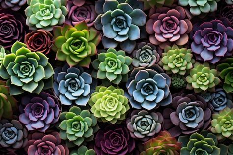 Premium Photo | Background from SUCCULENTS