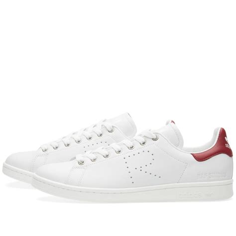 Adidas X Raf Simons Stan Smith White Collegiate Burgundy END UK