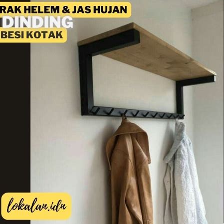 Jual Rak Dinding Tempat Helm Dan Jas Hujan Shopee Indonesia