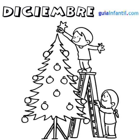 Dibujos Del Mes De Diciembre Para Colorear Colorear Imágenes