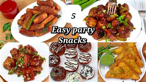 5 Easy Party Snacks Easy Starters Party Appetizer Snack Ideas