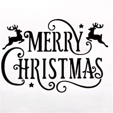 Merry Christmas Window Stencil Reusable Plastic Stencil Diy Home Decor