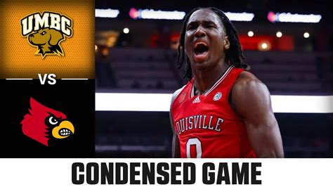 UMBC Vs Louisville Condensed Game 2023 24 ACC Mens Basketball YouTube