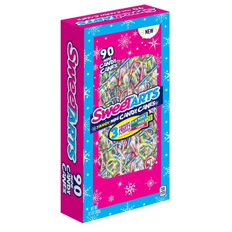 Sweetarts Tangy Mini Christmas Candy Canes 135 Oz 90 Count