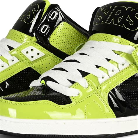 Osiris Nyc Clk High Top Shoes Lime White