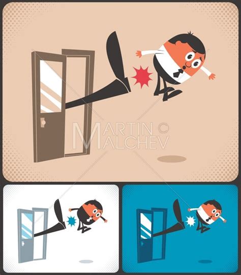 Kicked Out Vector Cartoon Illustration. Kick Out Kick Out - Etsy New ...