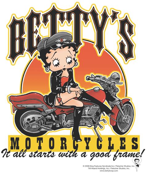 Betty Boop Bettys Motorcycles Kid S T Shirt Betty Boop Betty Boop