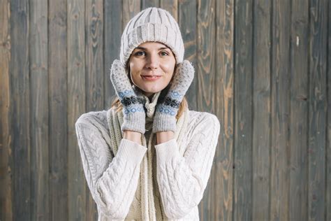 856712 4k Winter Hat Smile Glance Hands Mittens Rare Gallery Hd