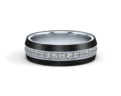 verragio mens wedding band  ctw