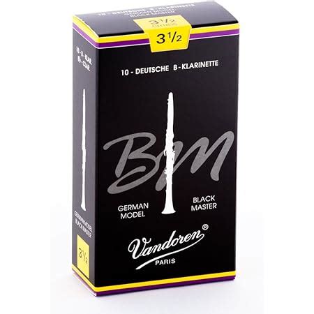 Vandoren CR1835 Bb Clarinet Black Master Reeds Strength 3 5 Box Of 10