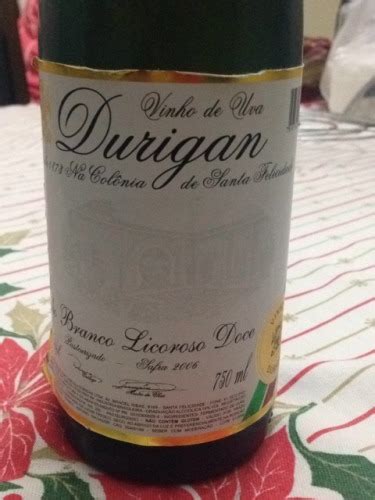 Durigan Branco Licoroso Doce Vivino Us