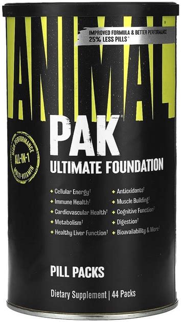 Вітаміни Universal Nutrition Animal Pak 44 пакетики (039442000422 ...