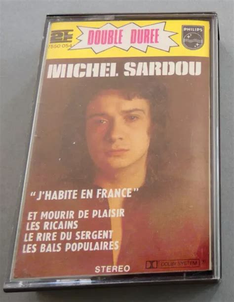 K Cassette Audio Tape Michel Sardou J Habite En France Double Duree