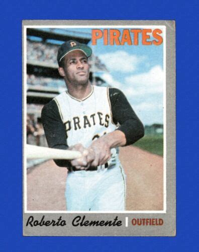 Topps Set Break Roberto Clemente Vg Vgex Crease Gmcards