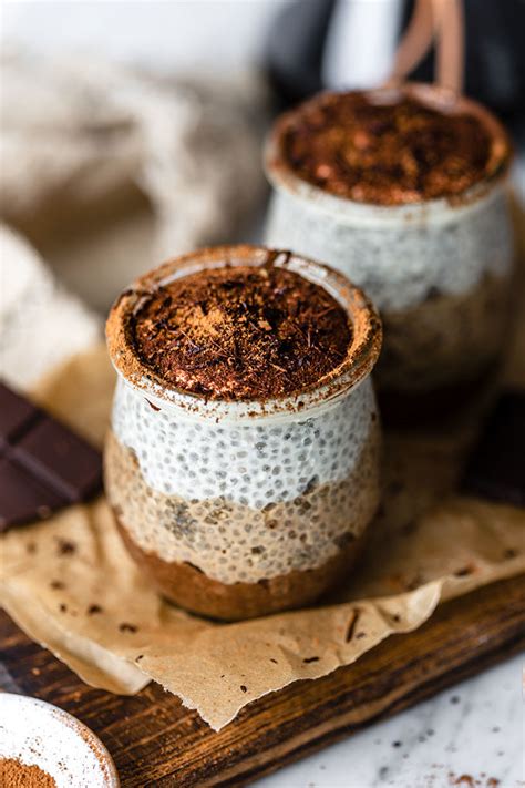 Vegan Tiramisu Chia Pudding 7 Ingredients Barrel Leaf 桶子葉