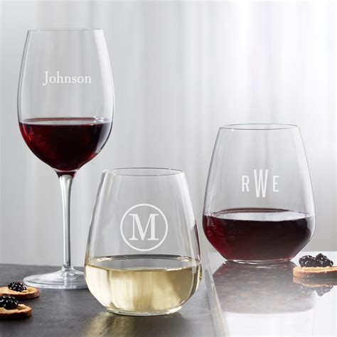 18155 Luigi Bormioli® Classic Celebrations Personalized Wine Glass Collection