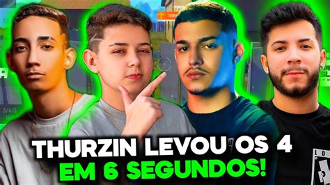 THURZIN LEVOU OS 4 EM 6 SEGUNDOS NESSE 4V4 E IMPRESSIONOU SEU TIME TODO