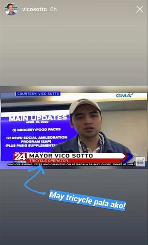 Mayor Vico Pokes Fun At Tv Caption Tagging Him Tricycle Operator