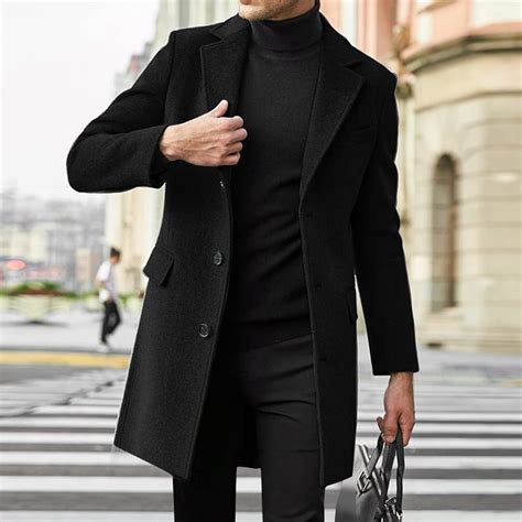 Mens Wool Trench Coats