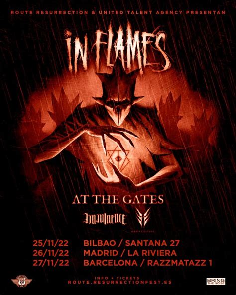 Nueva Gira Route Resurrection In Flames Regresan Por Todo Lo Alto Con