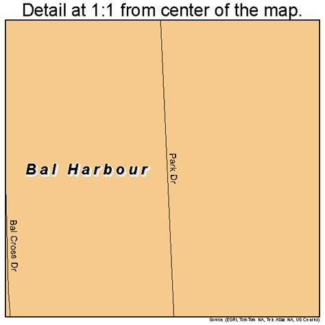 Bal Harbour Florida Street Map 1203275