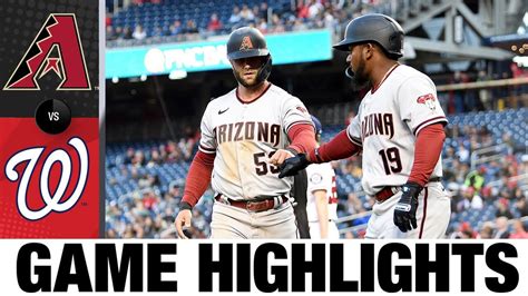 D Backs Vs Nationals Game Highlights Mlb Highlights Youtube