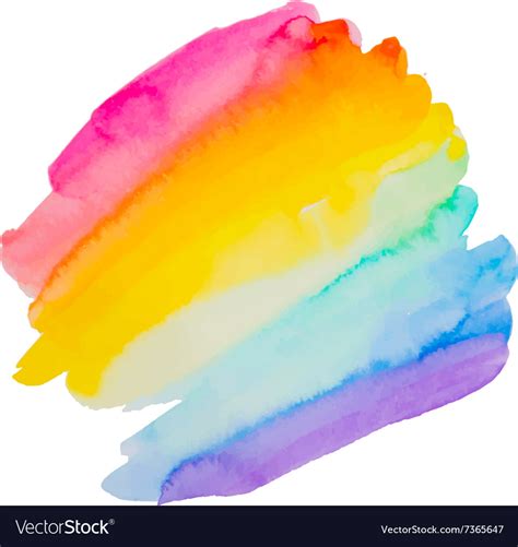 Watercolor rainbow gradient Royalty Free Vector Image