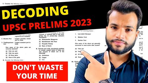 17 LEARNINGS In 9 Minutes UPSC Prelims 2023 Paper Analysis UPSC