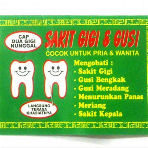 Jual OBAT SAKIT GIGI CAP DUA NUNGGAL 10 Sachet Shopee Indonesia