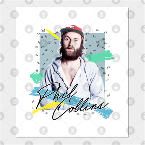 Retro 80s Phil Collins Aesthetic Fan Art Design Phil Collins