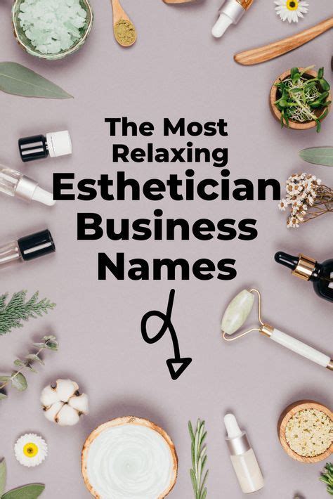 Relaxing Esthetician Business Names Aesthetic Clinic Esthetician