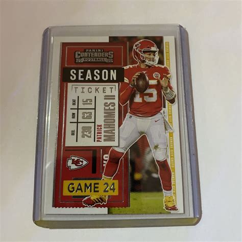 Panini Contenders Patrick Mahomes Ii Chiefs Season Ticket Section