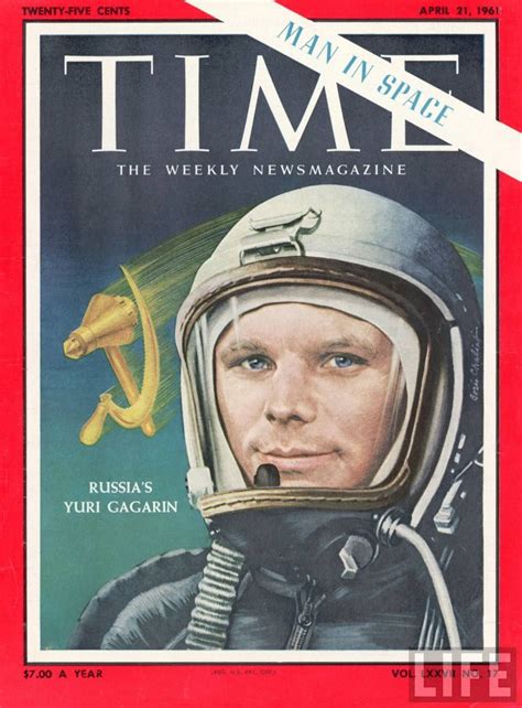 Man In Space Anniversary Time Magazine Life Magazine Covers Space Race