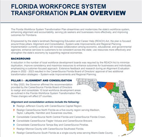 August Workforce System Transformation Update