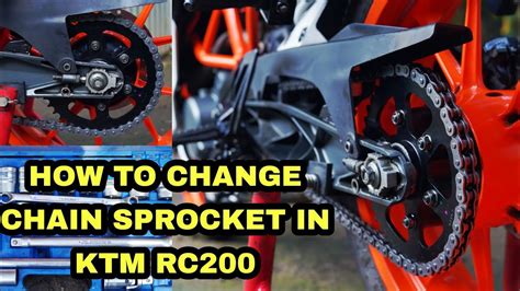 Ktm Rc Chain Sprocket Change How To Change Chain Sprocket In Ktm