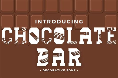 Chocolate Bar Font By Brown Cupple Fonts · Creative Fabrica