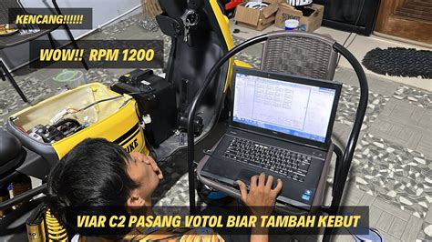 Viar C Modifikasi Pasang Votol Makin Ngebut Viar Votol Ecu Youtube