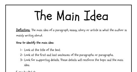 30 4th Grade Main Idea Worksheets Worksheets Decoomo