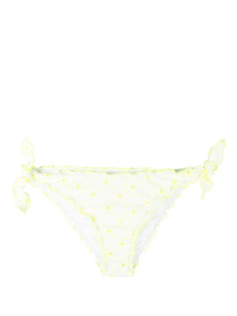 MC2 SAINT BARTH Broderie Anglaie Bikini Bottom White Editorialist