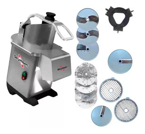 Processador De Alimentos Skymsen 11 Discos Pa7pro Kit Cubo